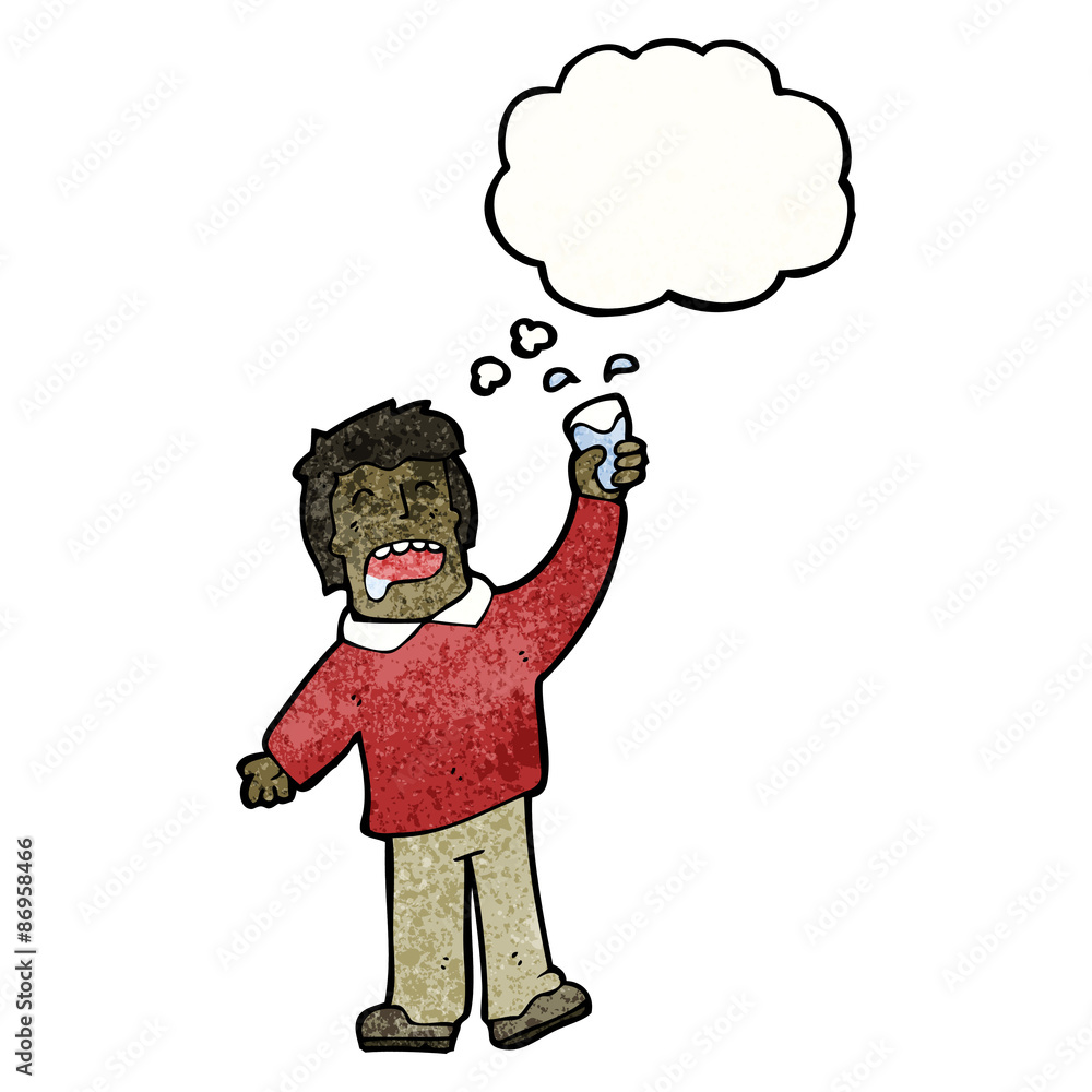 cartoon man raising toast cartoon man raising toast