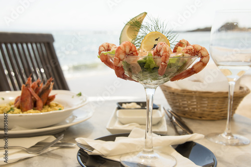 Meal on the shore