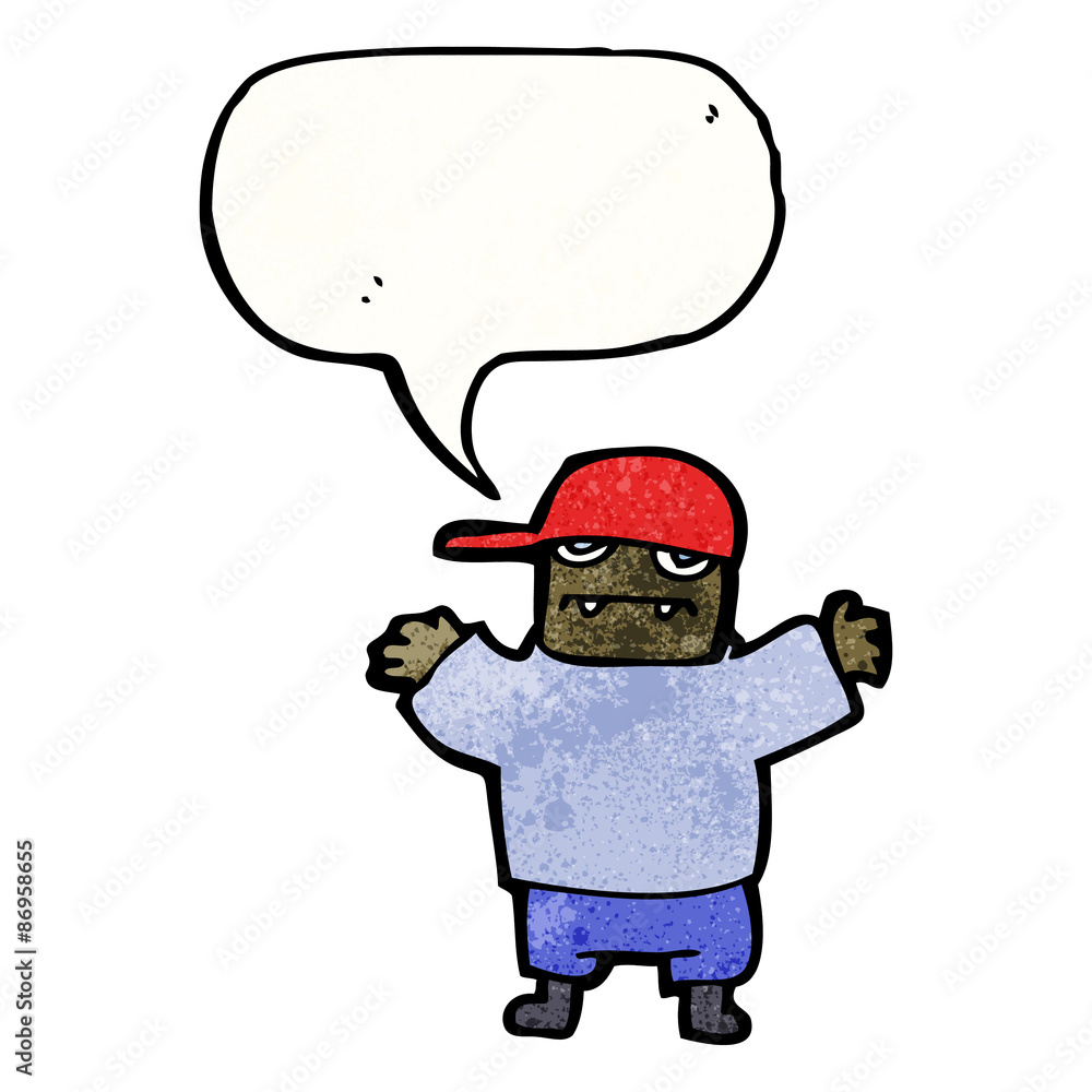 cartoon boy with speech bubble cartoon boy with speech bubble