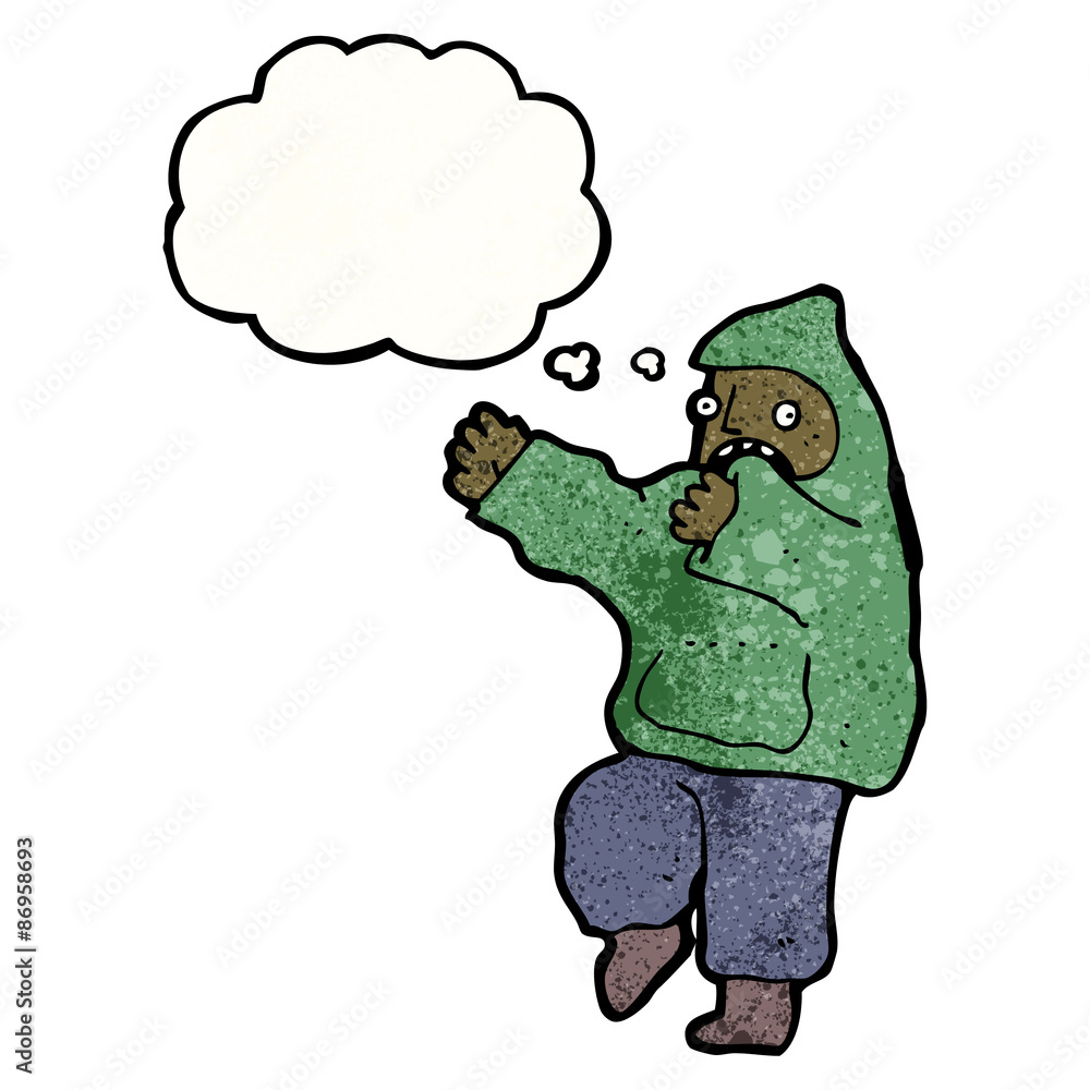 cartoon boy in hooded sweatshirt cartoon boy in hooded sweatshirt