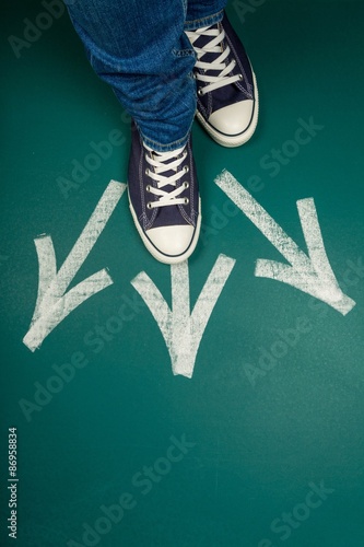 Fotografie Choice, Teenager, Footpath.