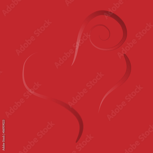 Vector exclusive red heart