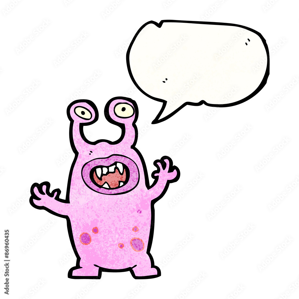 cartoon talking alien