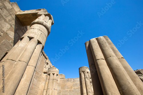 Ancient ruins of Karnak temple in Egypt photo