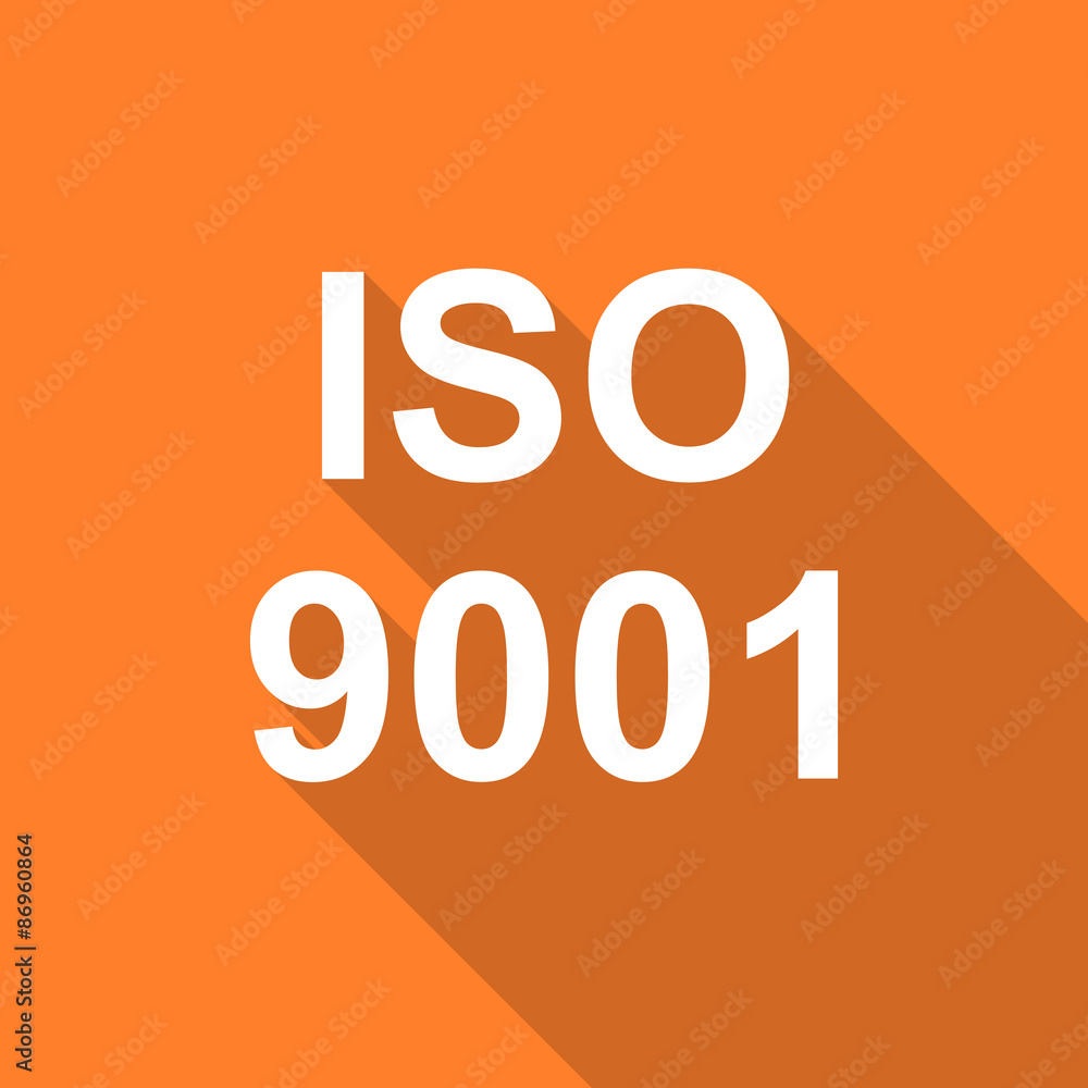 iso 9001 flat design modern icon iso 9001 flat design modern icon