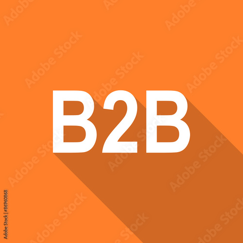 b2b flat design modern icon