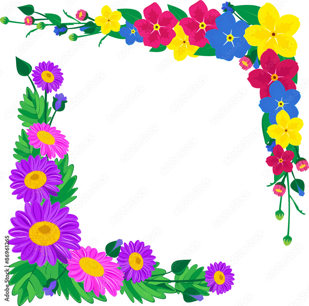 Obraz premium vector flowers for decoration frames 