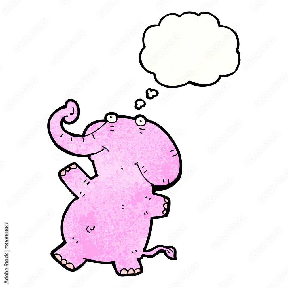 cartoon elephant with thougth bubble cartoon elephant with thougth bubble