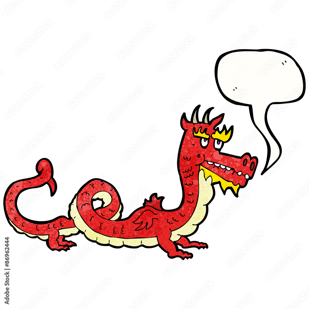 Fototapeta premium chinese dragon cartoon