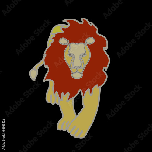 Fototapeta Naklejka Na Ścianę i Meble -  Lion,, logo