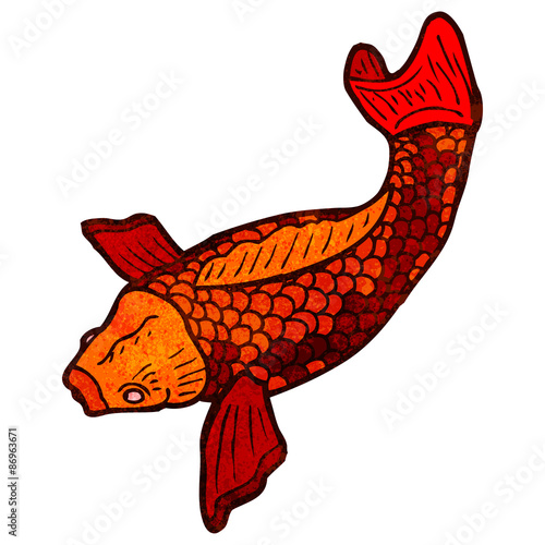 cartoon japanese fish tattoo