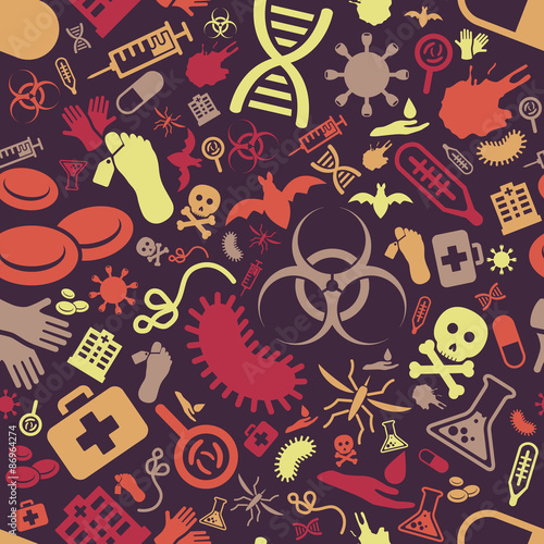 plague seamless pattern