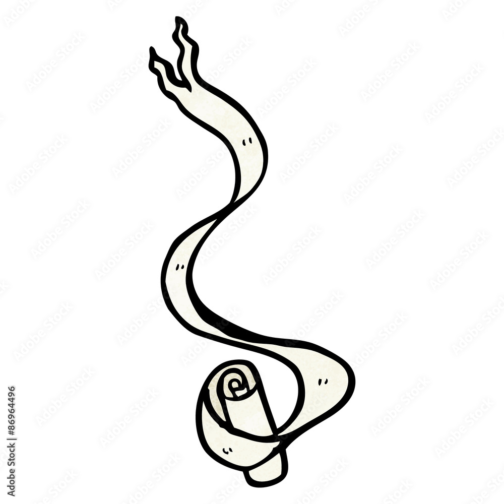Obraz premium decorative scroll cartoon