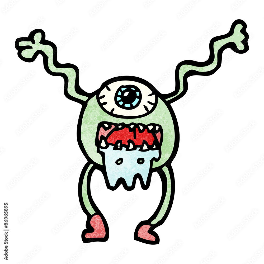 scary alien cartoon scary alien cartoon