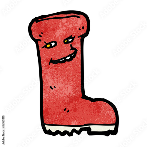 wellington boot cartoon character