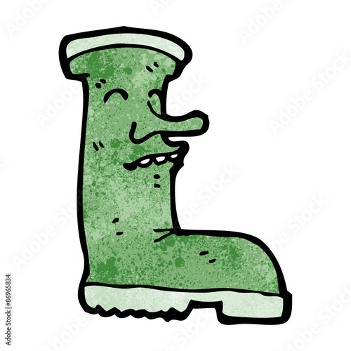 wellington boot cartoon character