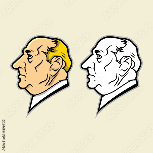 big nose, low dome face