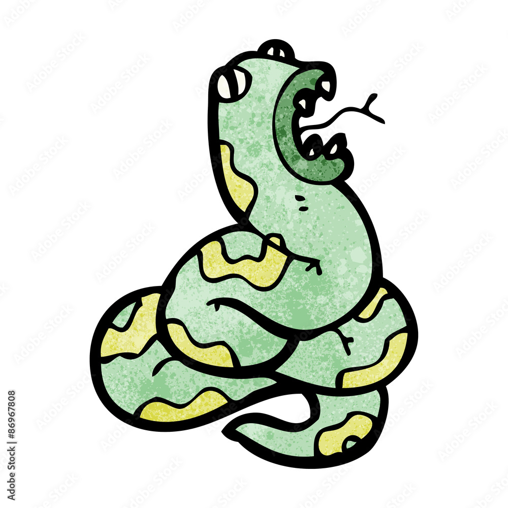 Naklejka premium cartoon snake