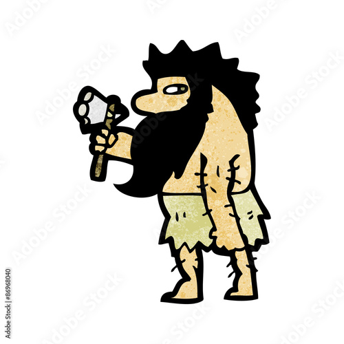 cartoon cave man