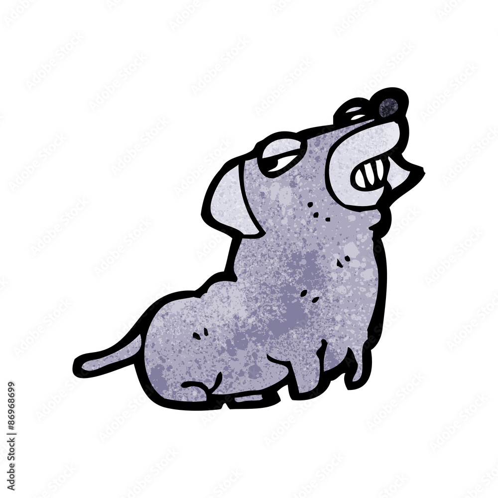 Fototapeta premium funny little dog cartoon