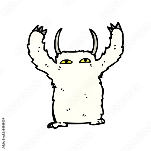 yeti monster cartoon