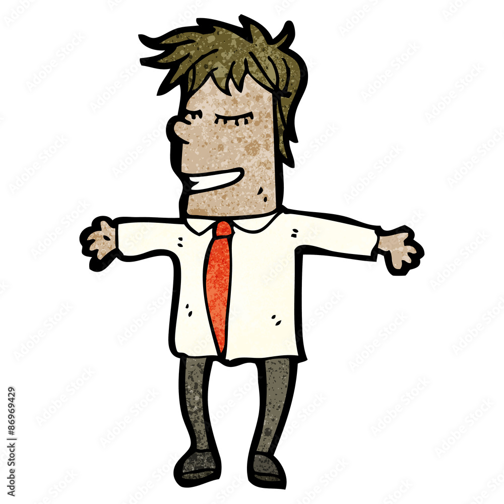 cartoon office man cartoon office man