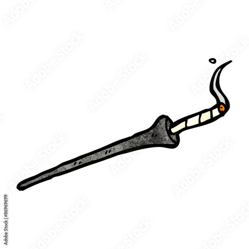 cigarette holder cartoon
