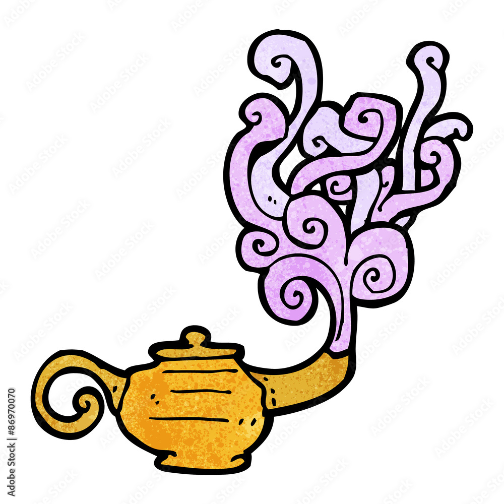 cartoon genie in lamp cartoon genie in lamp