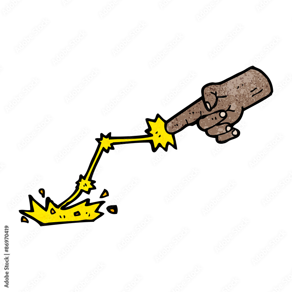 cartoon hand shooting lightning cartoon hand shooting lightning