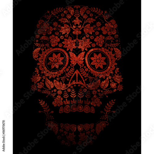 day of the dead skull