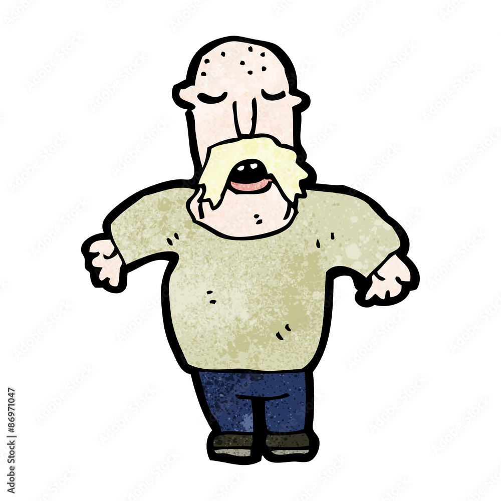 cartoon mustache man cartoon mustache man
