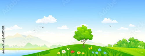 Green hills panorama