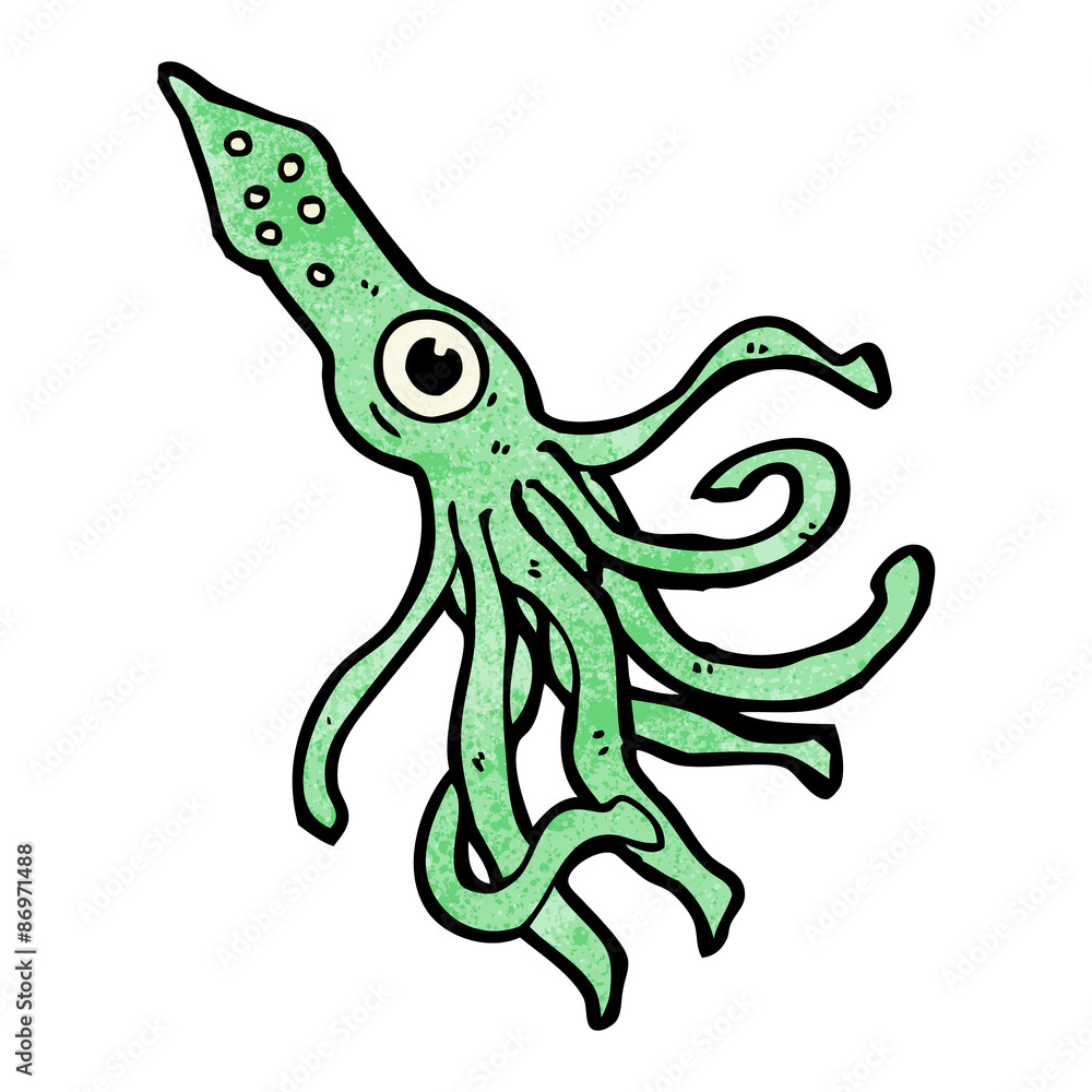 Obraz premium cartoon octopus