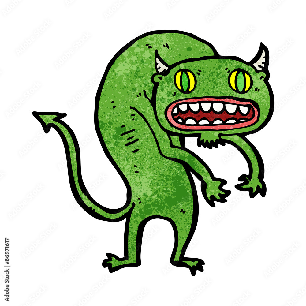 Naklejka premium cartoon demon
