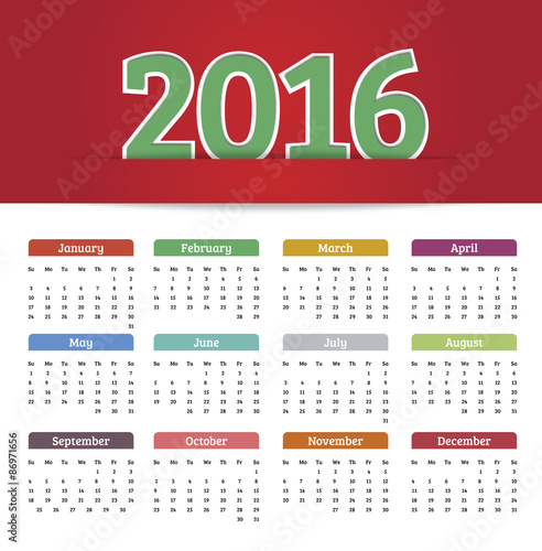 Calendar 2016 v2