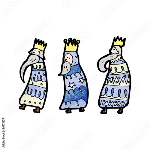 cartoon three kings