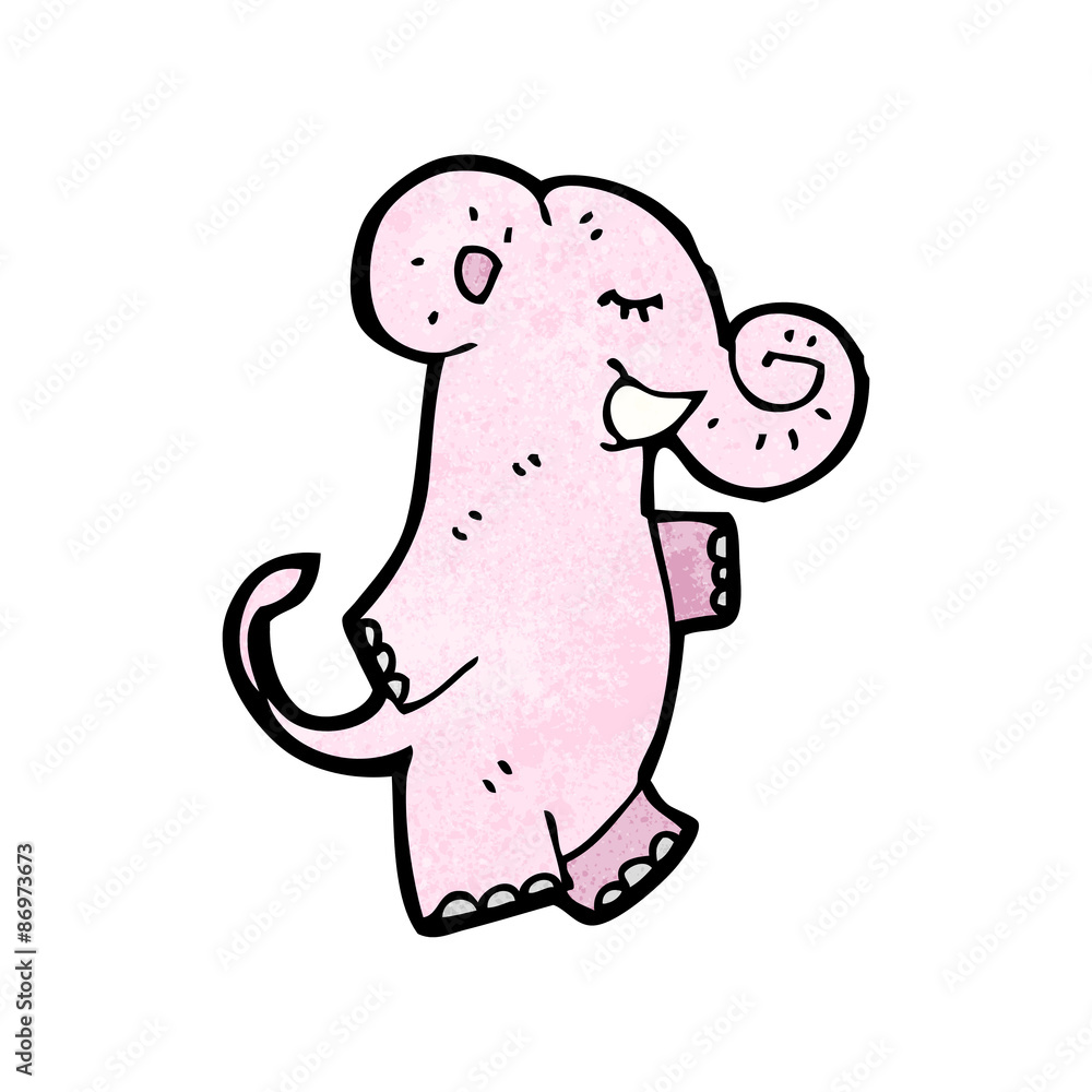 cartoon pink elephant cartoon pink elephant