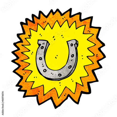 cartoon lucky horseshoe