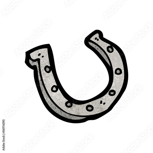 cartoon lucky horseshoe
