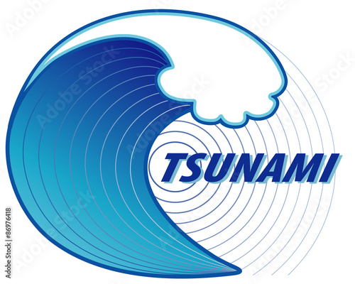Tsunami, earthquake epicenter, ocean wave crest, emergency, disaster, danger