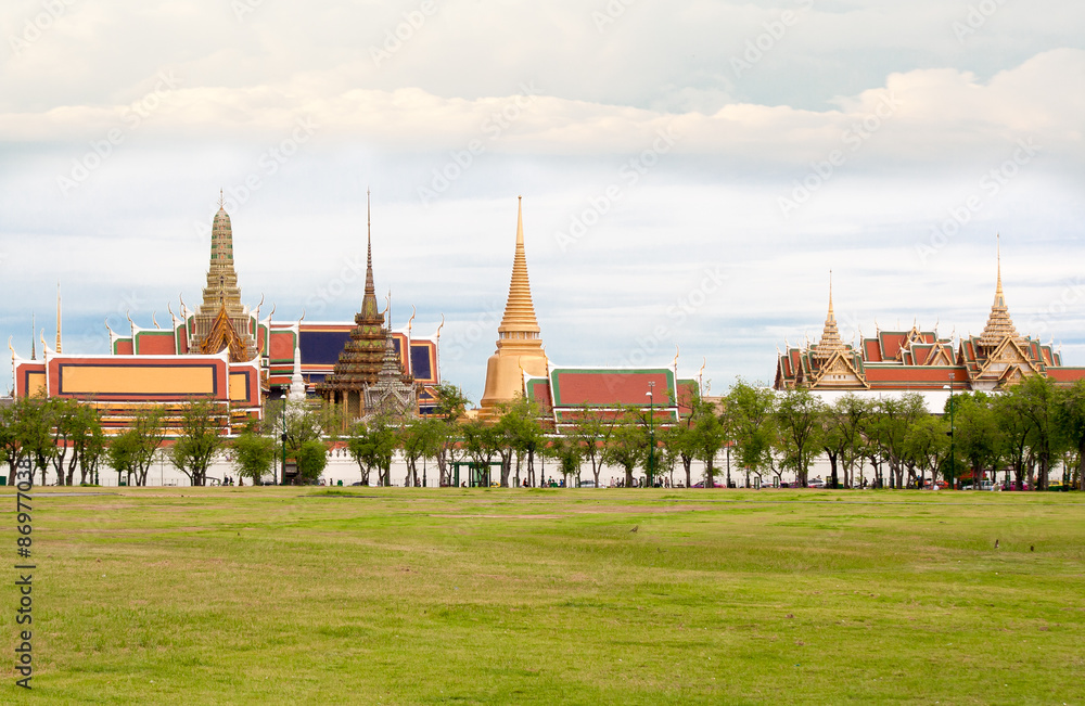 Naklejka premium Emerald temple, landmark of Thailand