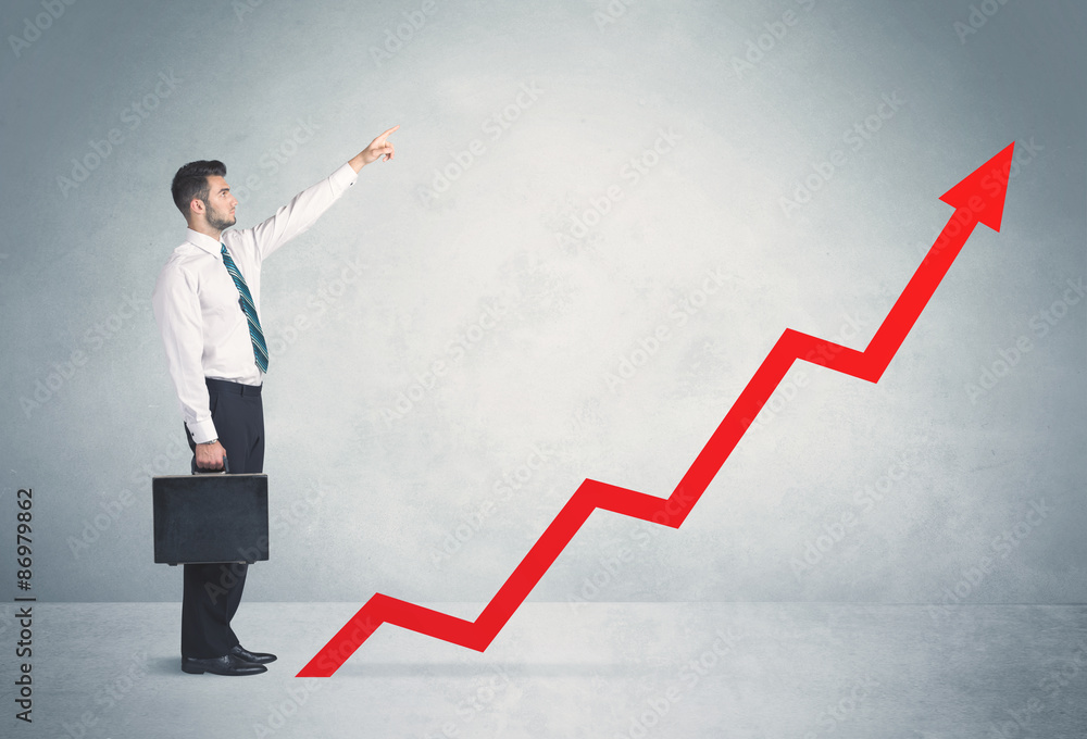Climbing on red graph arrow Climbing on red graph arrow