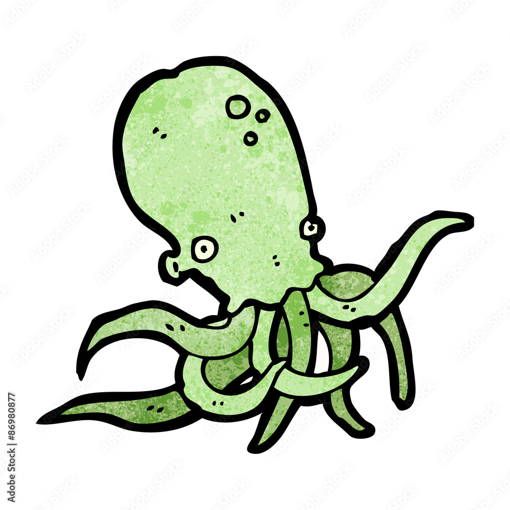 Naklejka premium cartoon octopus