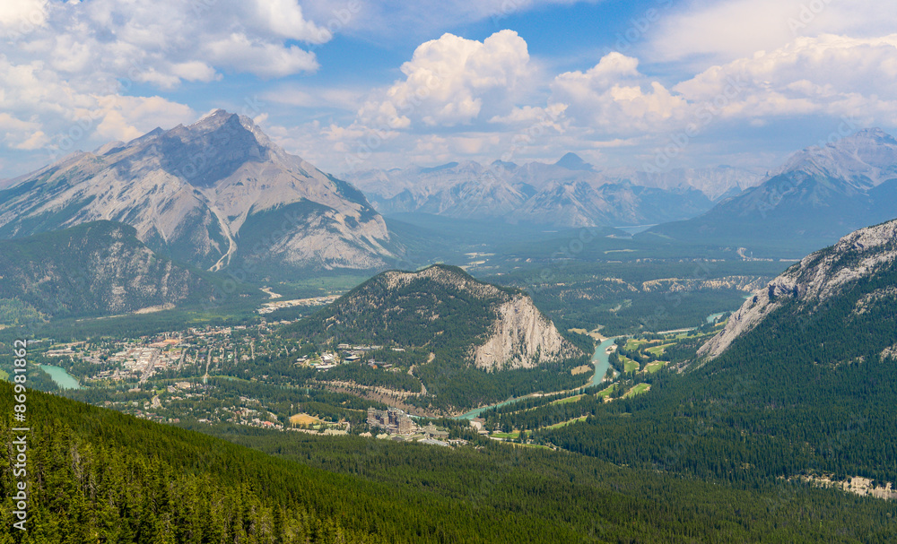 mountains panorama view