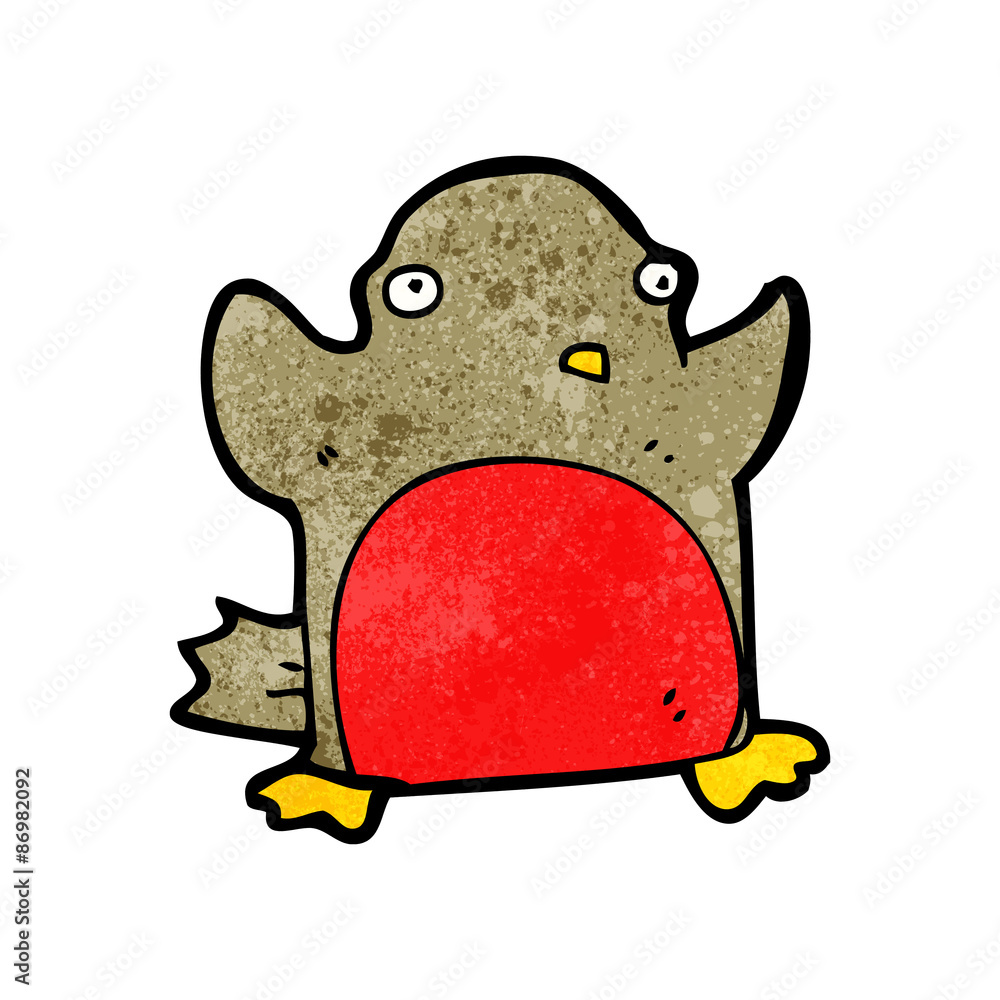Obraz premium cartoon robin