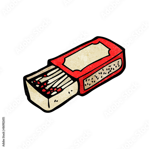 cartoon match box