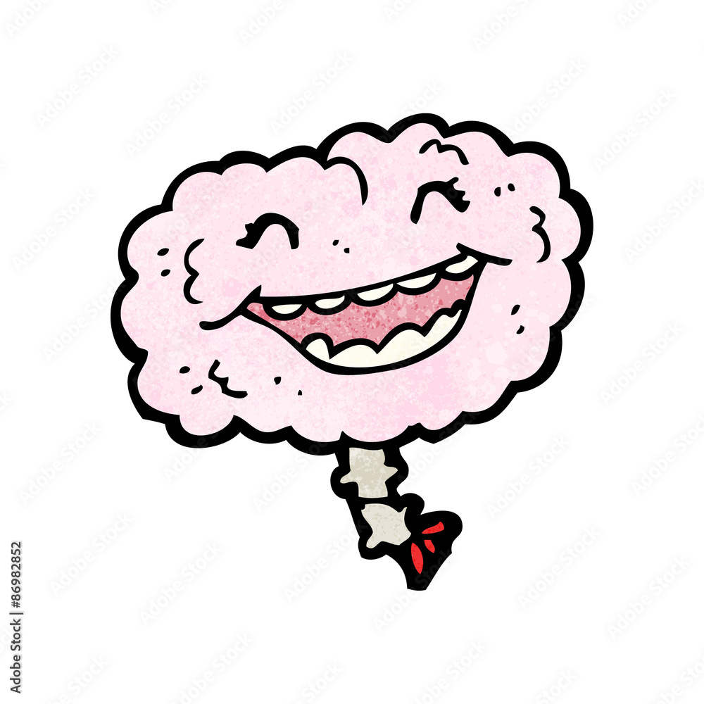gross cartoon laughing brain gross cartoon laughing brain