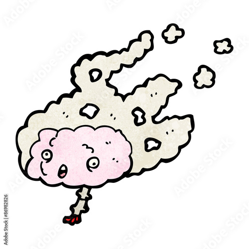 cartoon migraine brain