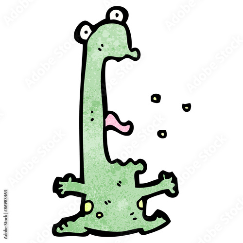 cartoon burping frog