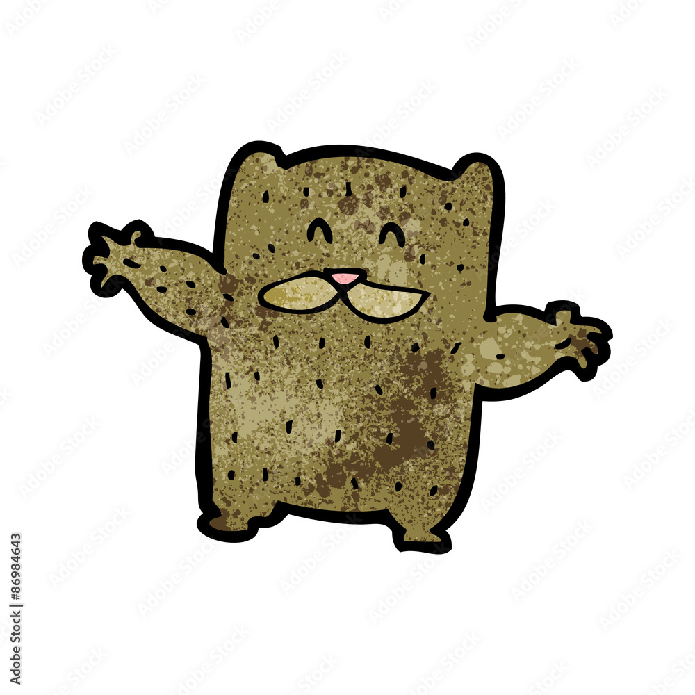 Obraz premium cartoon little bear